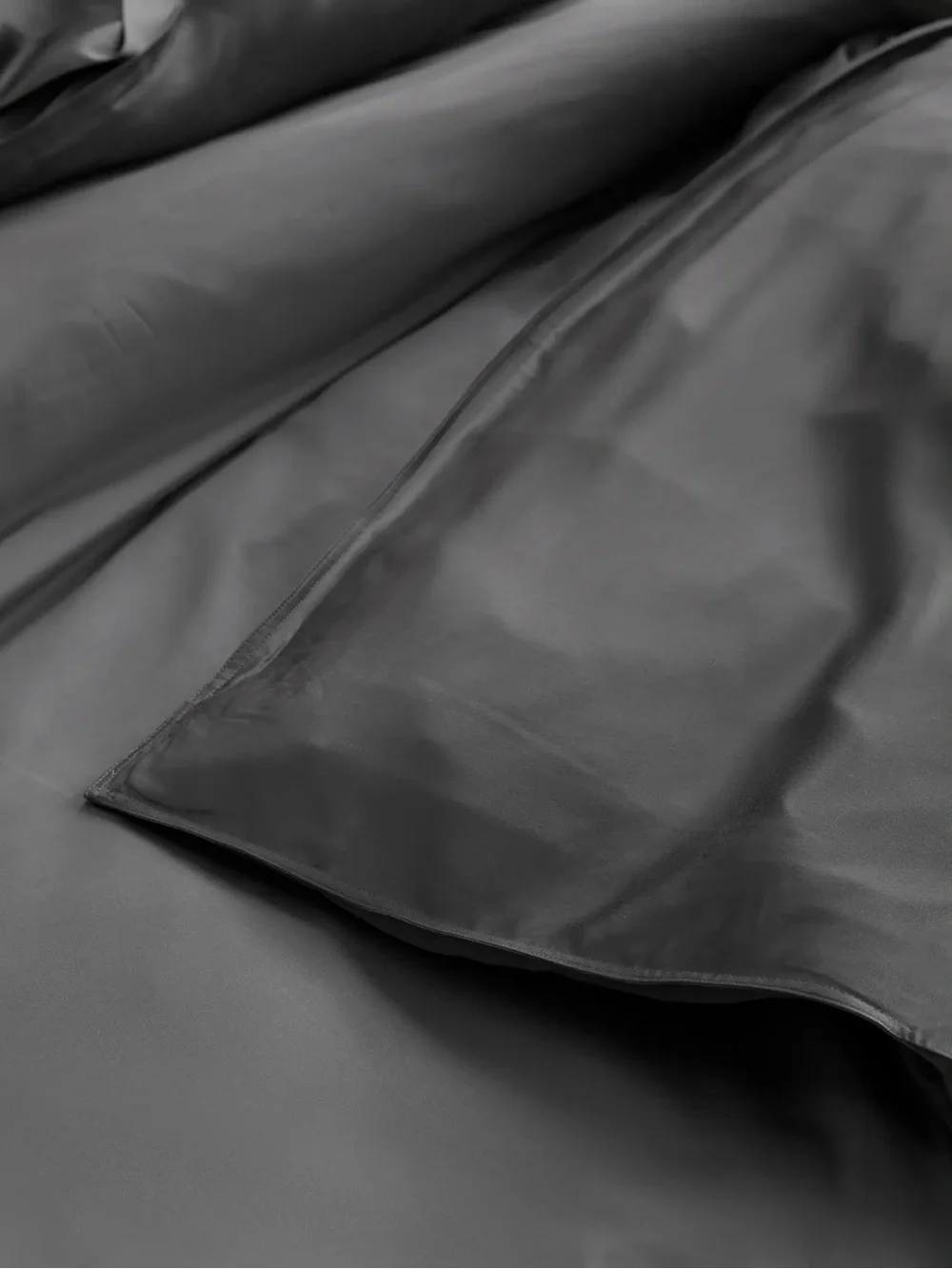 QUINCE Bamboo Duvet Cover Set Full/Queen Charcoal 9291